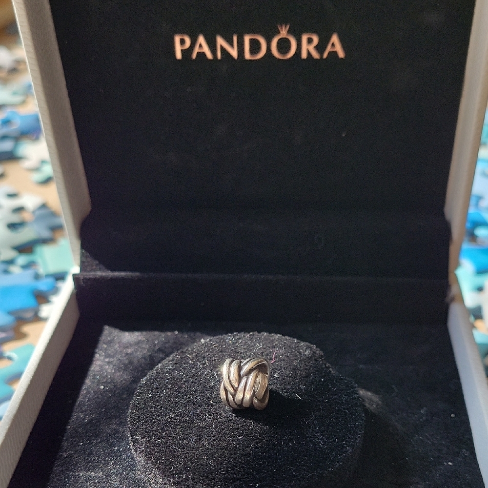 Pandora Sterling Silver Braided Spacer Charm Bead